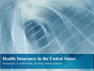 Health Insurance in the United States