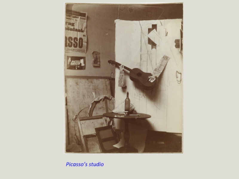 Picasso’s studio