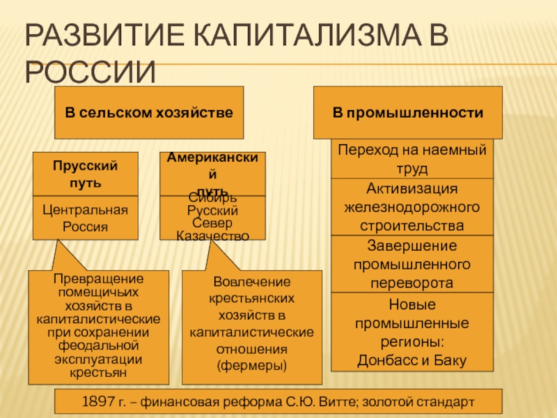 Американский и прусский пути развития сельского хозяйства