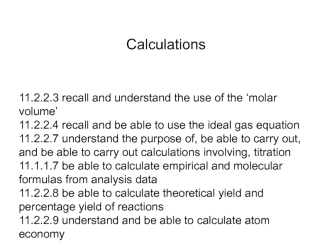 The ideal gas equation