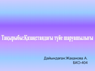 Қазақстандағы түйе шаруашылығы