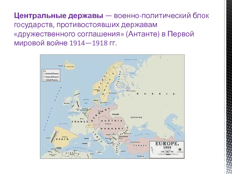 Центральные державы в первой мировой