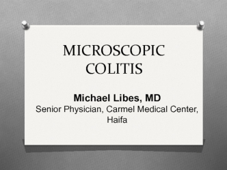 Microscopic colitis