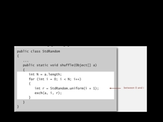 Перетасовка Кнута. Быстрая сортировка (Quicksort)