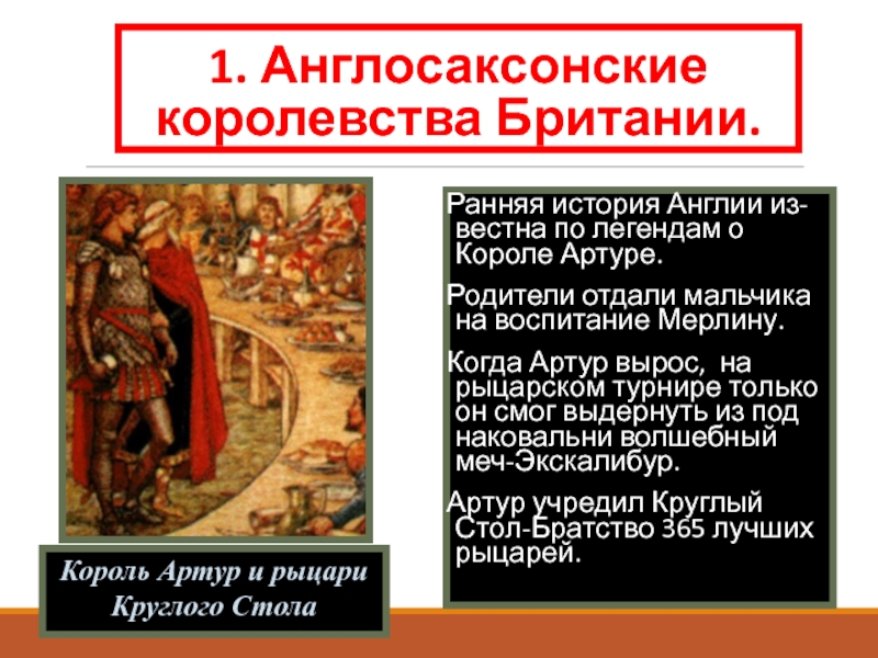 Англия в раннее средневековье 6 класс презентация