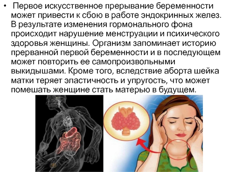 Организм после прерывания