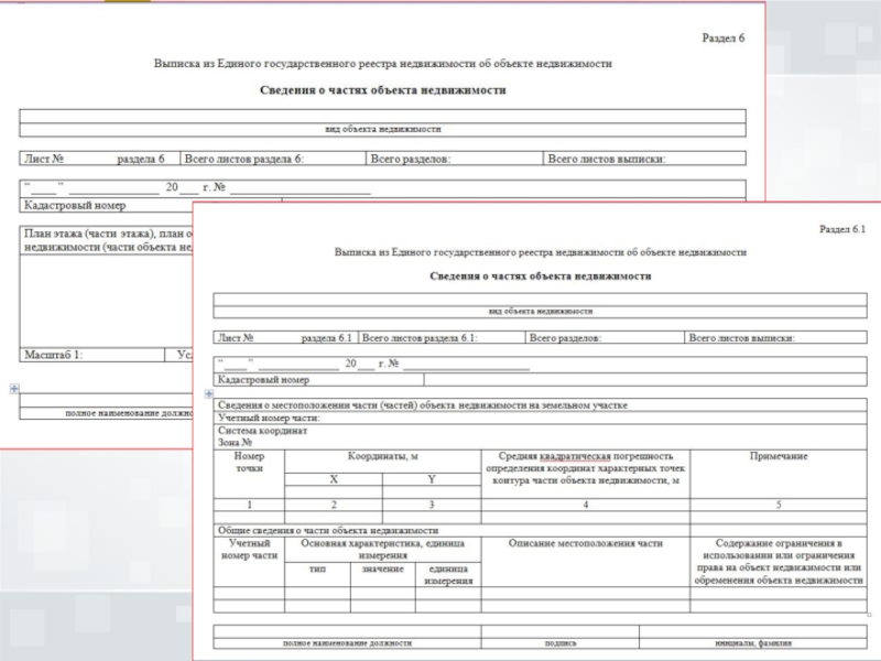 Сведения о части объекта недвижимости. Сведения о части (частях) объекта недвижимости». Выписка из ЕГРН. ТСН лист.