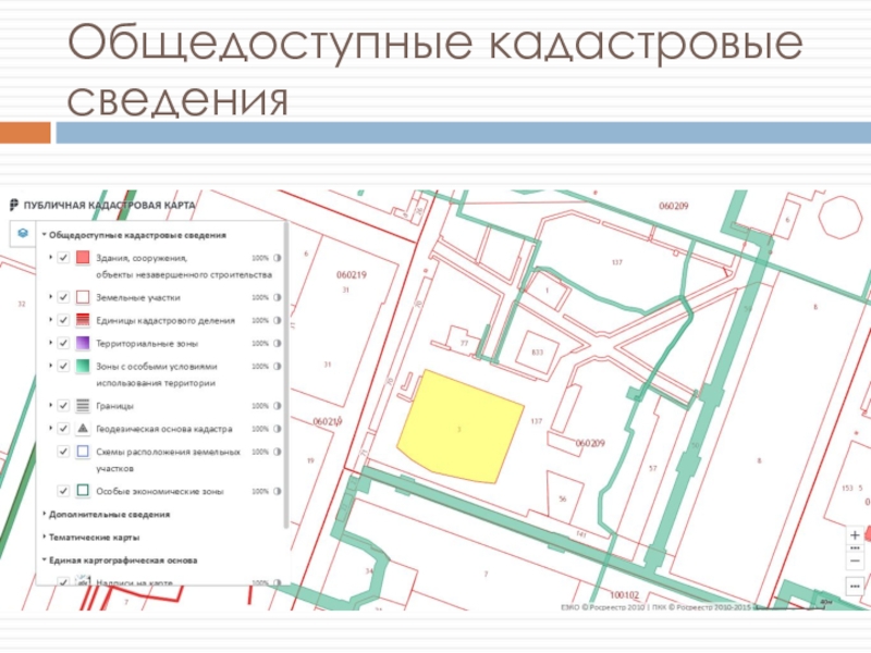 Общедоступная кадастровая карта верхняковского сельского поселения