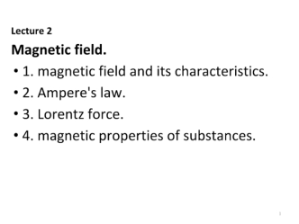 Magnetic field