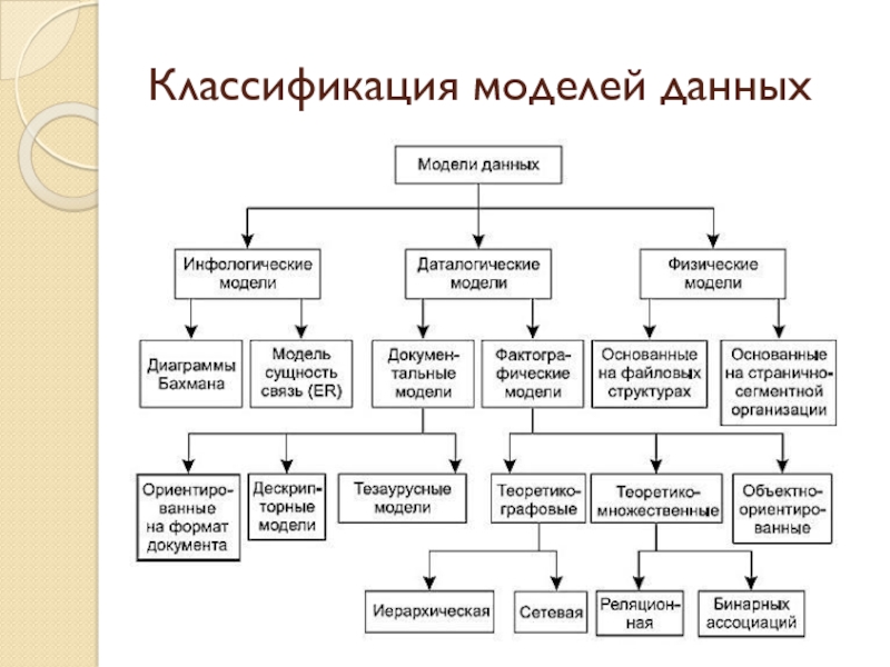 Классификация моделей организации