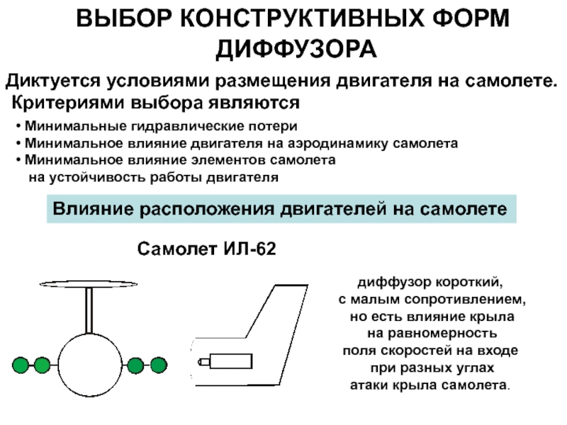 Минимальное действие. Конструктивные формы исполнения двигателей. Критерии самолета. Типы входных устройств. Типы входных устройств самолета.