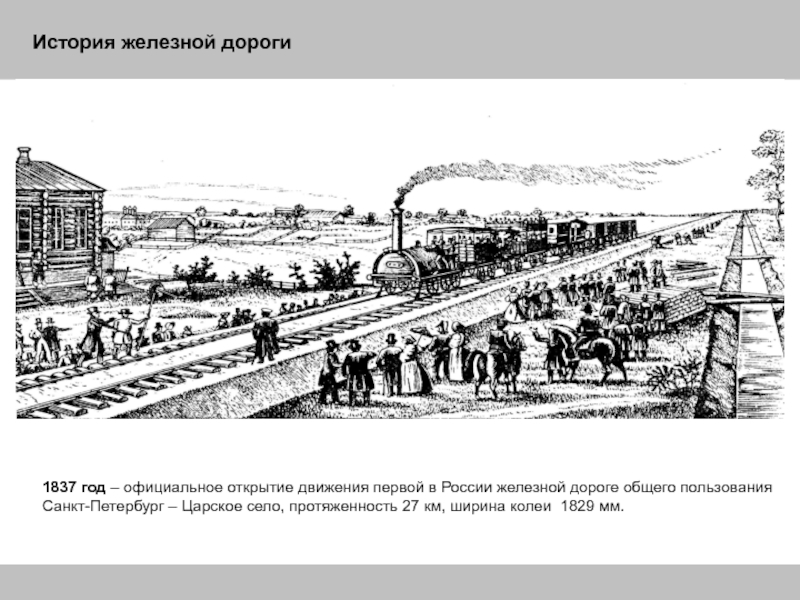 1837 железная дорога