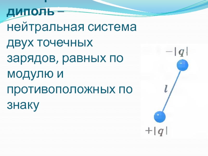 Что называется электрическим диполем рисунок