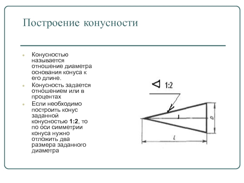 Конусность как рассчитать