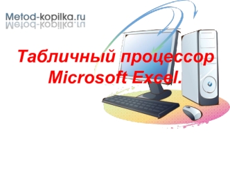 Табличный процессор Microsoft Excel