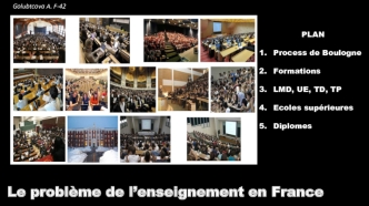 Le probleme de l’enseignement en France
