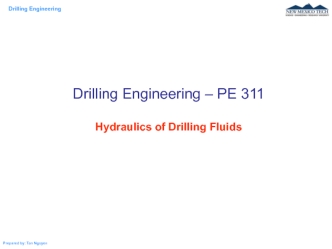 Drilling Engineering