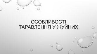 Особливості таравлення у жуйних