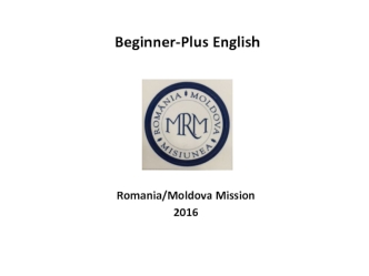 English beginner plus