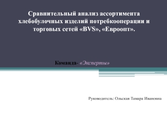 Обязательный ассортиментный перечень хлебобулочных изделий