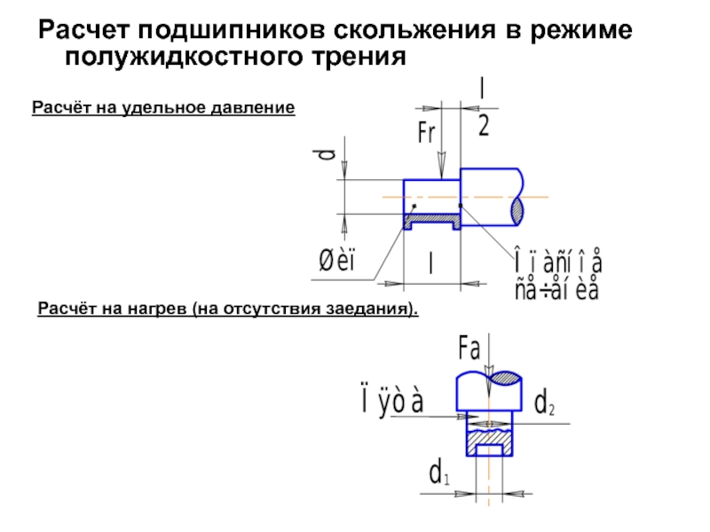 Коэффициент трения в подшипниках