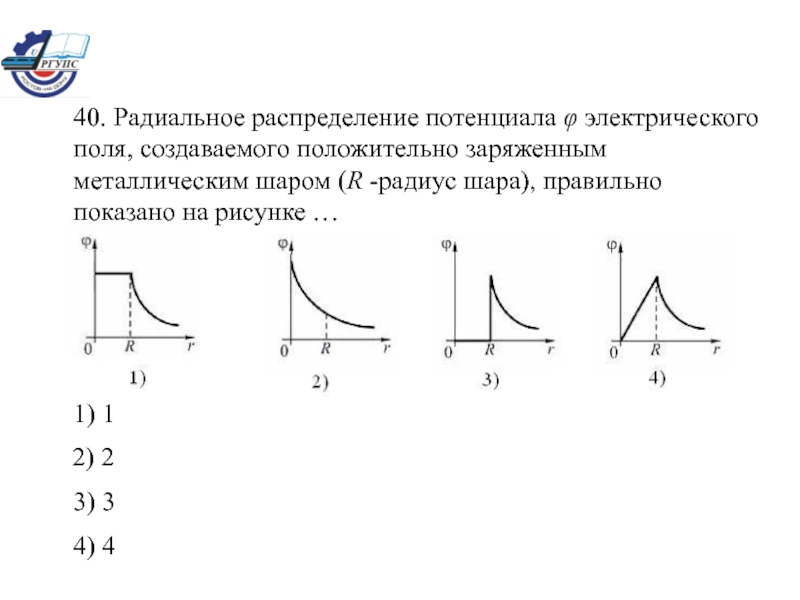 На рисунке 123 представлен график распределения проекции напряженности электрического поля