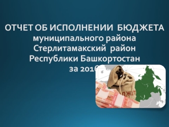 Отчет об исполнении бюджета муниципального района. Стерлитамакский район Республики Башкортоста