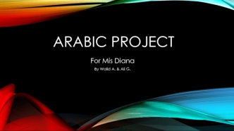 Arabic project