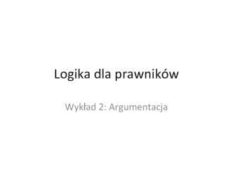 Logika dla prawników