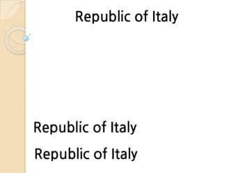 Republic of Italy