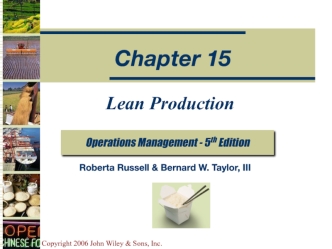 Basic Elements of Lean Production. Benefits of Lean Production. Implementing Lean Production. Lean Services