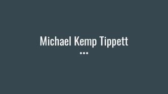 Michael Kemp Tippett