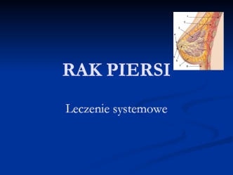 Rak piersi. Leczenie systemowe