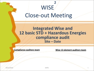 Closing meeting template