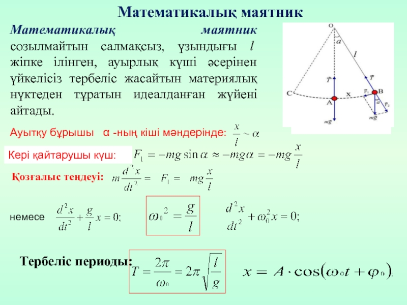 Математикалық маятник периоды