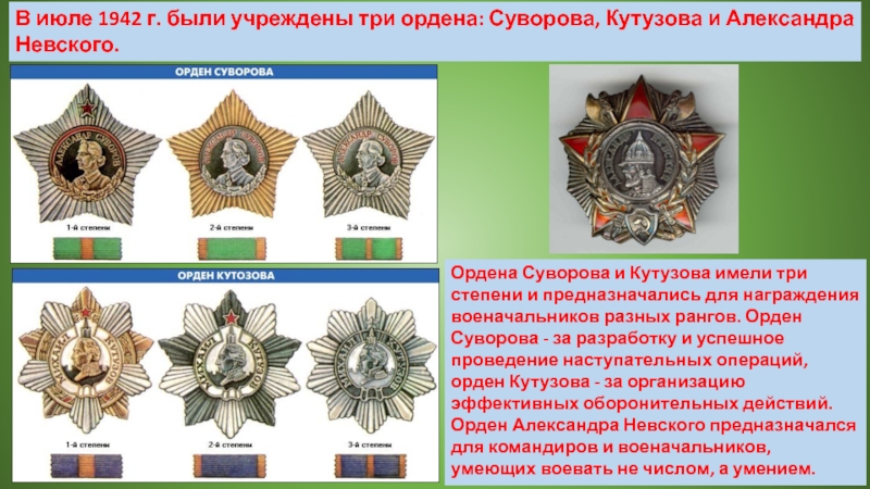 Учрежден 29 июля 1942 г. Орден Суворова и Кутузова Нахимова и Ушакова. Орден Суворова Кутузова Ушакова.