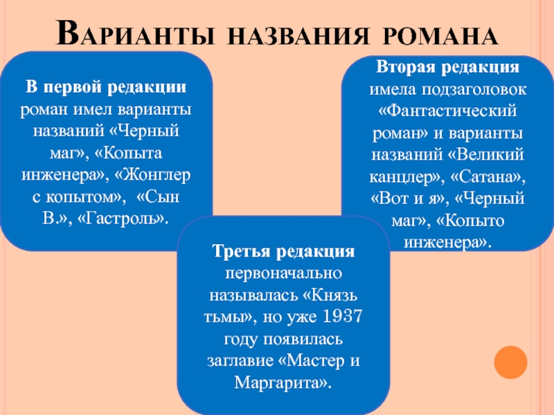 Вариантом называют. Название для романа. Варианты названия романа мастер и Маргарита. Черный маг копыто инженера жонглер с копытом сын в гастроль. Назовите варианты названия романа мастер и Маргарита.