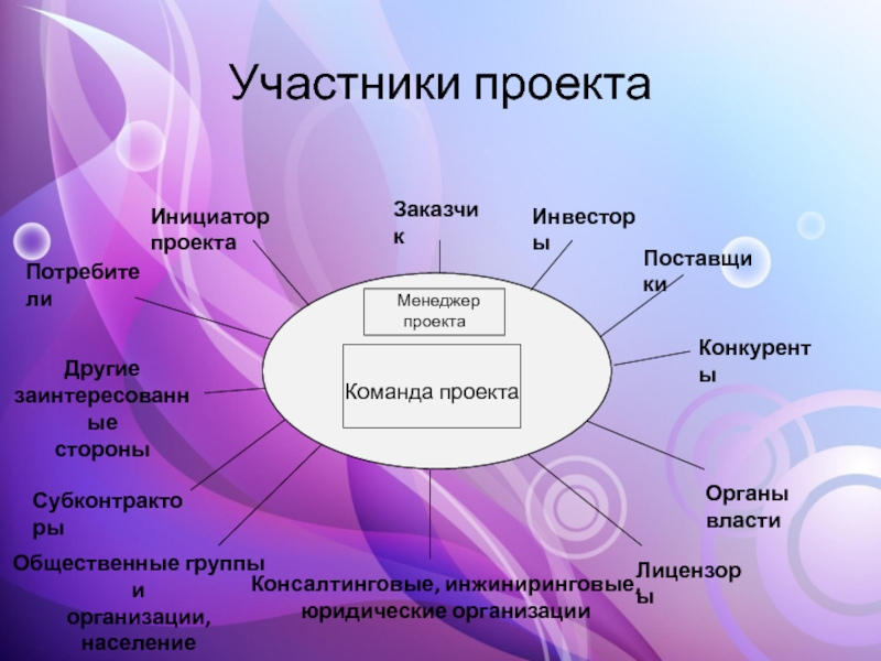 Участники проекта команда проекта