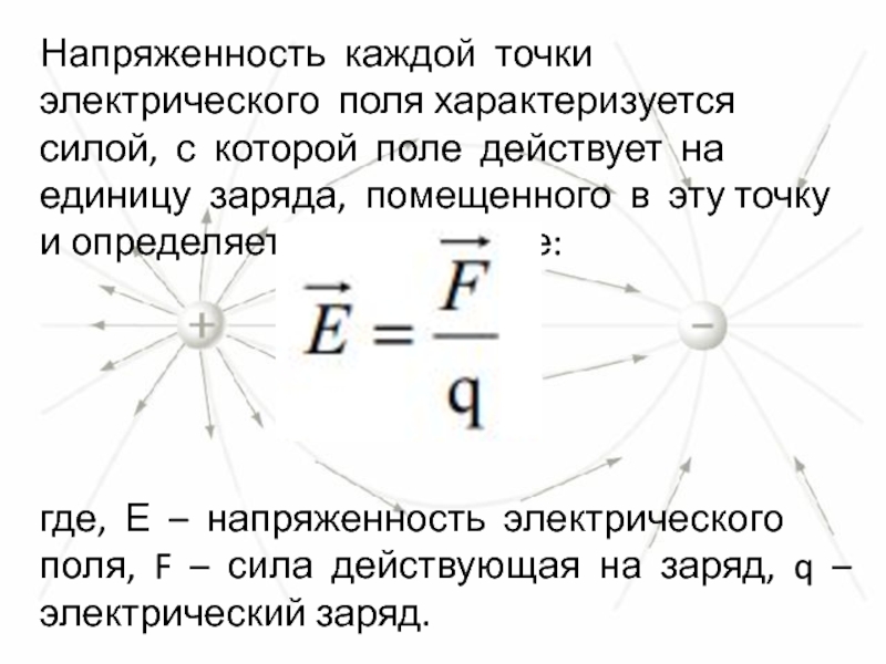 Какой заряд помещен. Напряженность электрического поля характеризуется. Электрическое поле характеризуется. Напряжённость электрического поля это сила действующая на. Эл поле характеризуется.