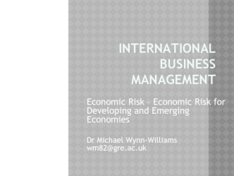 International business management