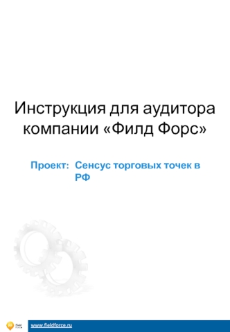 Инструкция для аудитора компании Филд Форс Проект: Сенсус торговых точек в РФ