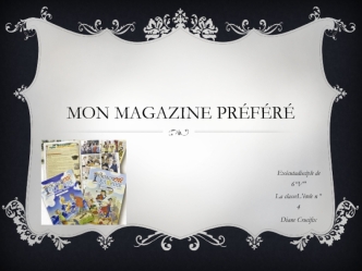 Mon magazine préféré