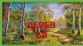 Деревья (для дошкольников)