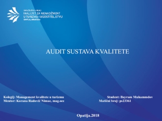 Audit sustava kvalitete