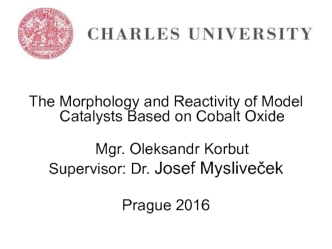 The morphology and reactivity of model catalysts based on cobalt oxide