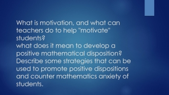 What is motivation, and what can teachers do to help 