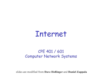 Internet. Computer Network Systems