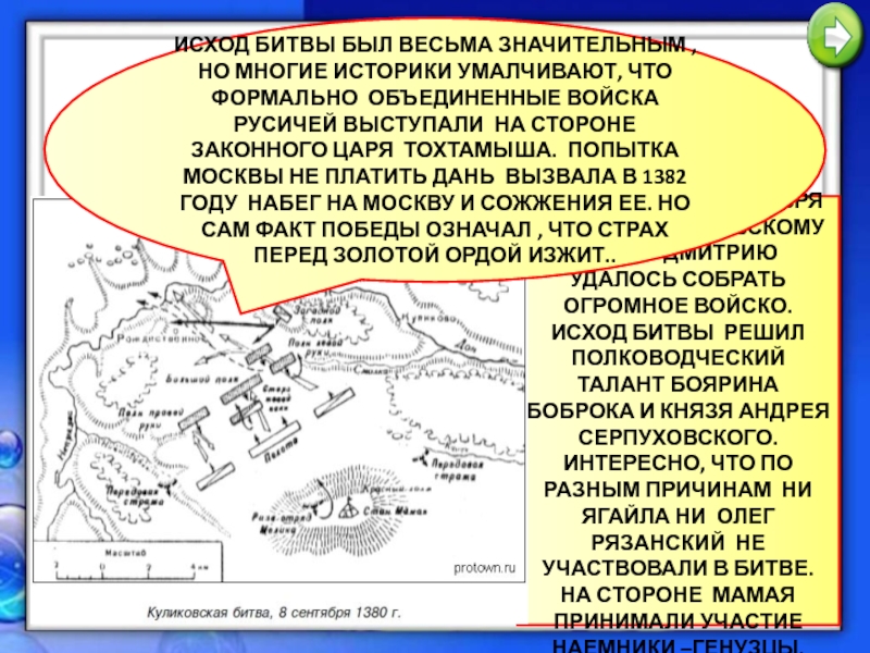 Начало объединения русских земель вокруг Москвы Куликовская битва. Поход Мамая на Русь кратко 6 класс.