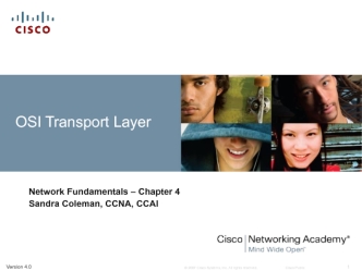 Osi transport layer. Network fundamentals. (Chapter 4)