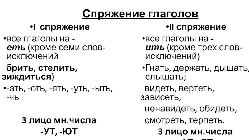 3 лицо множественное число глагола стелить